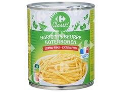 Haricot Beurre Extra Fin Carrefour 800g.