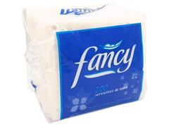 Serviette de Table Blanc Fancy 100 unités