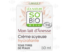 Crème Visage Hydratante mon Lait d'Ânesse Bio So'Bio 50ml