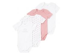 Lot de 4 Bodies Bébé Manches Courtes Fantaisie TEX Baby