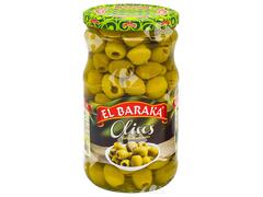 Bocal d'Olives Vertes Dénoyautées El Baraka 72cl.