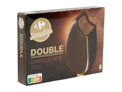 Bâtonnet Double Chocolat Carrefour Sensation 342g 4 unités