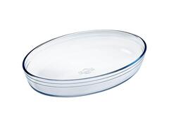 Plat à Four Oval en Verre 39x27 cm