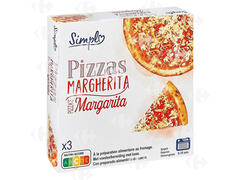 Pizza Margherita Carrefour Blanc 3x300g