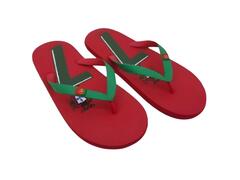 Tong Plage Homme Portugal Vert TEX CDM26