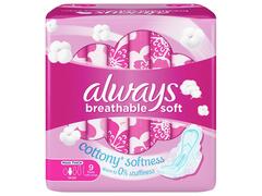 Serviettes Hygiéniques Breathable Soft Maxi Thick Large Always 9 unités