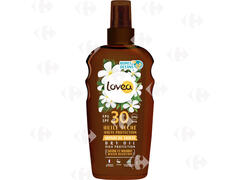 Huile Sèche Haute Protection SPF 30 Monoï De Tahiti Lovea 150ml.