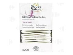 Bâtonnets d'Oreille Bio Douce Nature 200 unités