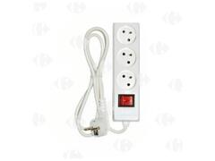 Multiprise 1713/1 Blanc avec 3 Prises+2 Ports et un Câble de 1,5m Ingelec.