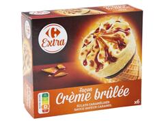 Cornets Glace Crème Brûlée Carrefour Extra 6 unités 417g