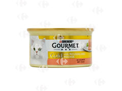 Mousselines pour Chats Saumon Gold Gourmet 85g