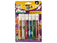 Colle Paillettes Metallic Glitter Glue 6 unités
