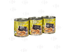 Pack de 3 Conserves de Champignons Émincés Carrefour 3x200ml