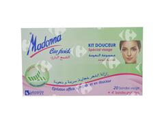 Bandes Dépilatoires Visage Madonna 20 feuilles