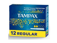 Tampons avec Applicateur Régulier Tampax 12 unitès