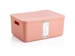 Boîte de Rangement Saumon avec Couvercle Kasa 36x26x16cm