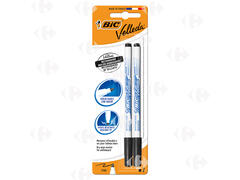 Marqueur Effaçable BIC Velleda 1721 Noir Assortiment de 2 pièces Pack Promo.