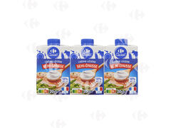 Crème Légère Semi Épaisse 18%Mg Carrefour 3x20cl