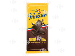 Tablette de Chocolat Noir Extra Poulain 100g