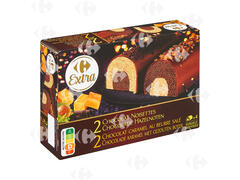 Bûchettes Choco Noisettes Crème Brûlée Carrefour 4x125ml.