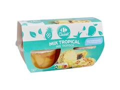 Fruits au Sirop Mix Tropical Carrefour Classic 4x70g