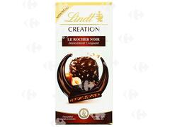 Tablette Chocolat Rocher Noir Creation Lindt 150g