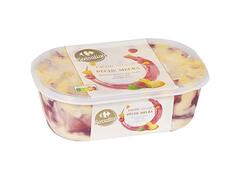 Crème Glacée Pêche Melba en Bac Carrefour 900ml