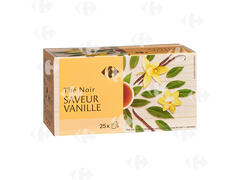 Thé Noir Aromatisé à la Vanille Carrefour 25 sachets