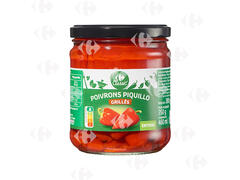 Poivrons Piquillo Grillés et Pelés Carrefour 380g