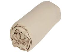 Drap Housse Écru 100% Coton Tex Home 90x200cm.