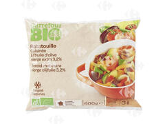 Légumes Cuisinés Bio Ratatouille Carrefour Bio 600g.