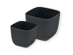 Pot de Fleur Plastique Carré 1,8 L