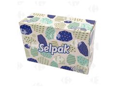 Mouchoir Boîte 3 Plis Selpak 70 unités.