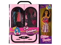 Poupée Armoire à Vêtements Bébé Anlily rose 37x36x7,5cm