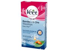 Bandes Dépilatoires Peaux Sensibles Veet 10 feuilles