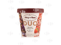 Pot Duo Choco Belge et Fraise Haagen Dazs 420ml.