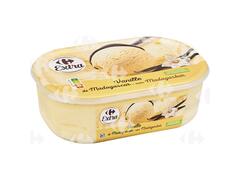 Crème Glacée Vanille en Bac Carrefour 1L