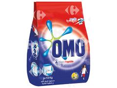 Détergent Lessive en Poudre Main Citron Omo Matic 1,5kg.