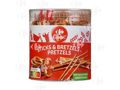 Biscuits Apéritifs Sticks et Bretzels Carrefour 300g