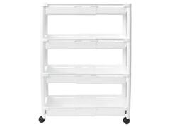 Etagère Extensible en Plastique 4 Niveaux 15x37,50x60cm