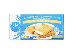 Panés de Cabillaud Carrefour 400g 8 unités.