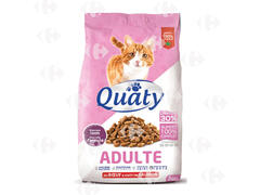 Croquettes au Bœuf et au Saumon pour Chats Adultes Quaty 2kg