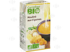 Soupe Bio Mouliné au Légumes Bio Carrefour Bio 1L.