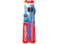 Brosse à Dents High Density Charcoal Soft Colgate 2 unités