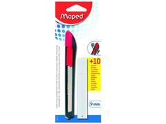 Cutter Plastique 9 mm + 10 Lames Gratuites