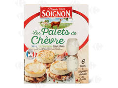 Petits Palets de Chèvre Frais Nature Soignon 6 pièces 150g