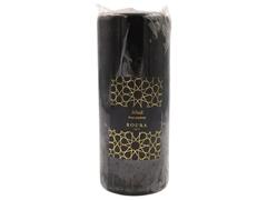 Bougie Cylindrique Noire Parfumée au Musc 150x60mm.