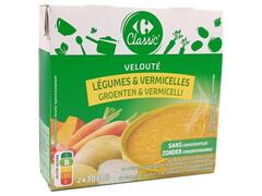 Velouté Légumes & Vermicelles Carrefour Classic' 2x30cl