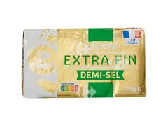 Beurre Demi-Sel Extra Fin 80%Mg Carrefour 125g