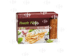 Toasts Fins Sésame Carrefour 100g